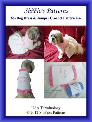 cover image of 66- Dog Dress & Jumper Crochet Patterns #66